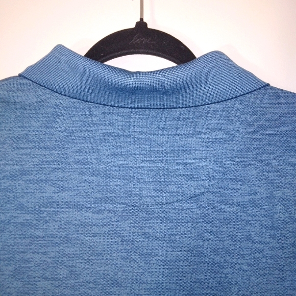 Haagar Clothing Co. Heather Blue Casual Short Sleeve Button Up Size XXL - Picture 10 of 10